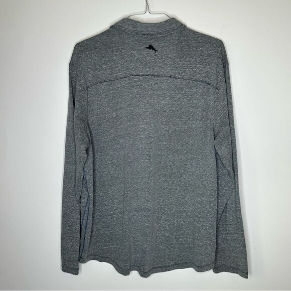 Tommy Bahama Island Zone Heather Gunmetal Gray LS Shirt‎ in Size XL - Picture 4 of 6